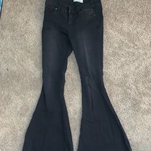 Free people black flare jeans